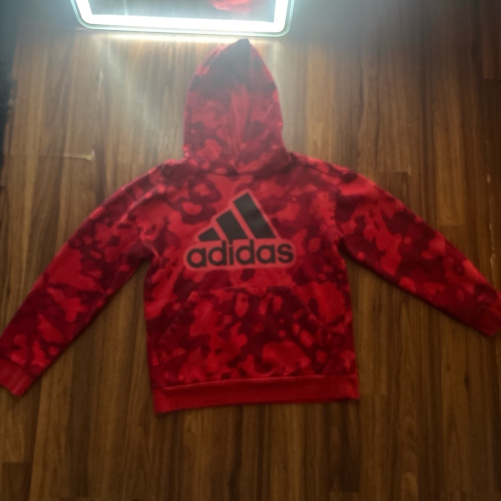 adidas Red Camouflage Men's Sweater